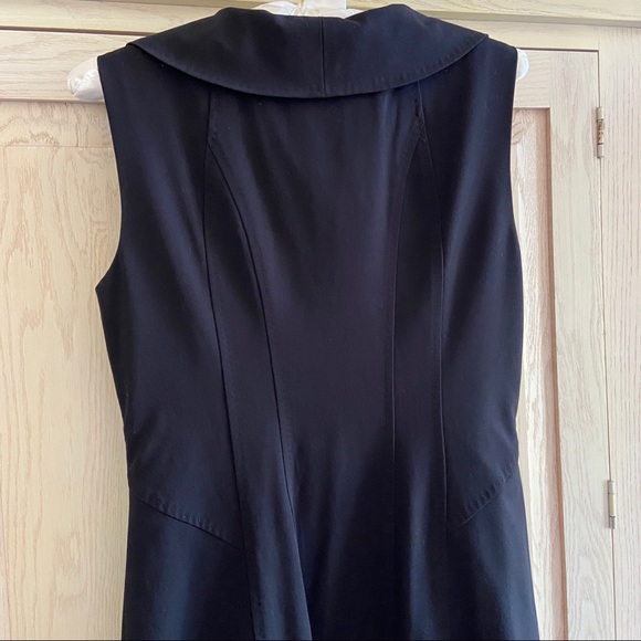 Elie Tahari Black Zip Collar Knee-Length Pencil Dress | Size 2 - Picture 7 of 8